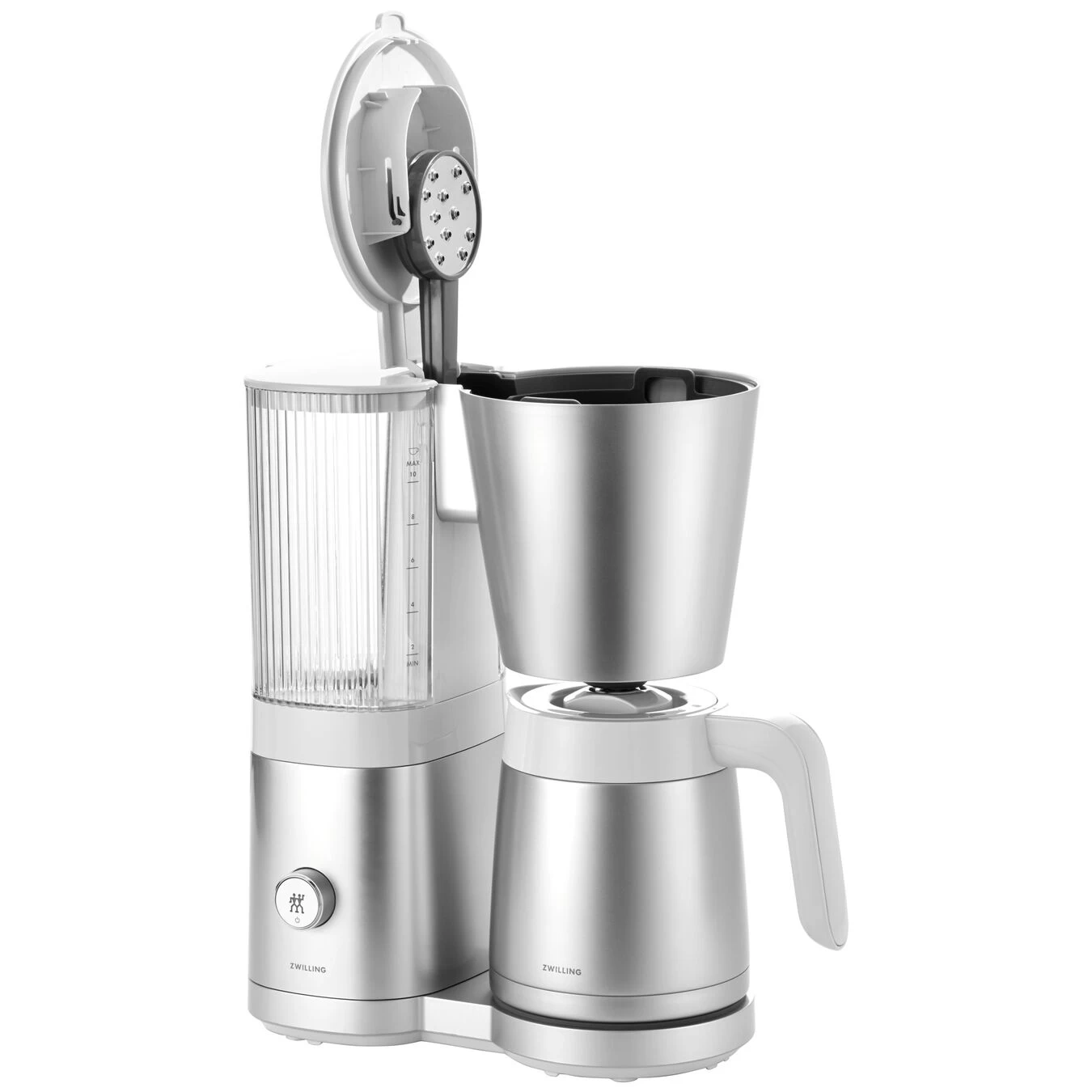 Zwilling Macchina Da Caffè A Filtro, 1,25 L, Bianco-acciaio 3 Zwilling Macchina Da Caffè A Filtro, 1,25 L, Bianco-acciaio - immagine 3