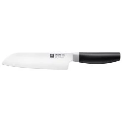 Zwilling Coltello Santoku Liscio - 18 Cm, Nero