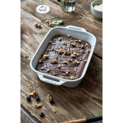 Staub Pirofila Rettangolare - 27 X 20 Cm, Colore Bianco Puro -Cucina Negozio 750030774