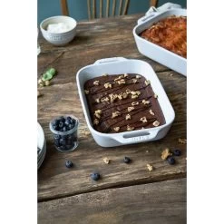 Staub Pirofila Rettangolare - 27 X 20 Cm, Colore Bianco Puro -Cucina Negozio 750030783