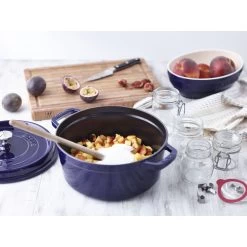 Staub Cocotte Rotonda - 26 Cm, Blu Scuro -Cucina Negozio 750036210