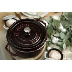 Staub Cocotte Rotonda - 26 Cm, Granatina -Cucina Negozio 750047416