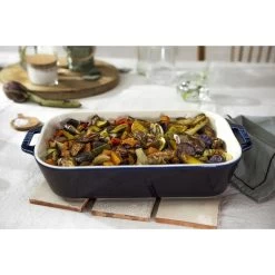 Staub Pirofila Rettangolare - 34 X 24 Cm, Blu Scuro 11 Staub Pirofila Rettangolare - 34 X 24 Cm, Blu Scuro -Cucina Negozio 750061961