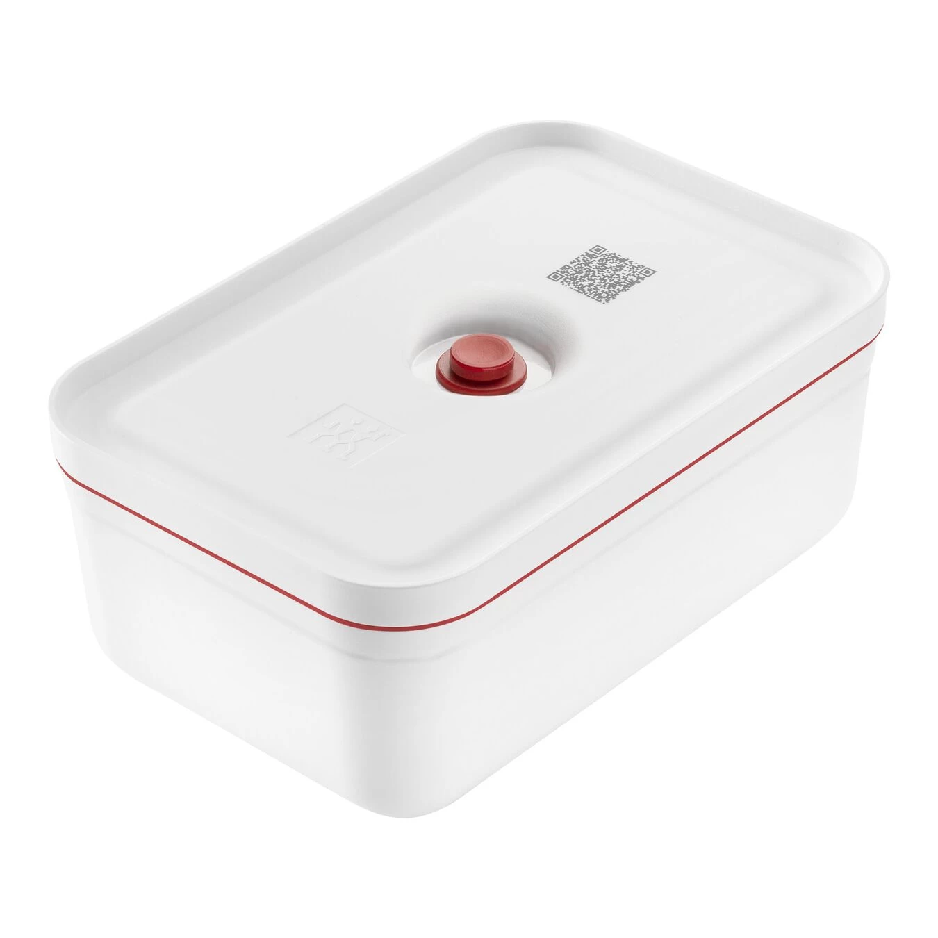 Zwilling Lunch Box Sottovuoto L, Plastica, Bianco-rosso 1 Zwilling Lunch Box Sottovuoto L, Plastica, Bianco-rosso