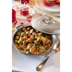 Staub Pirofila Con Coperchio Rotonda - 20 Cm, Grigio Grafite 7 Staub Pirofila Con Coperchio Rotonda - 20 Cm, Grigio Grafite -Cucina Negozio 000011011