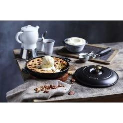 Staub Pirofila Con Coperchio Rotonda - 20 Cm, Nero -Cucina Negozio 000016835