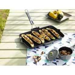 Staub Grill Con Becchi Rettangolare - 34 X 21 Cm, Nero 5 Staub Grill Con Becchi Rettangolare - 34 X 21 Cm, Nero -Cucina Negozio 000017175