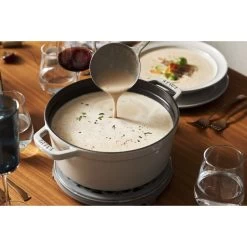 Staub Cocotte Rotonda - 28 Cm, Tartufo Bianco -Cucina Negozio 000019589