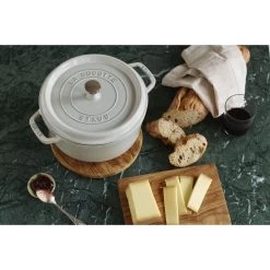 Staub Cocotte Rotonda - 28 Cm, Tartufo Bianco -Cucina Negozio 000019724