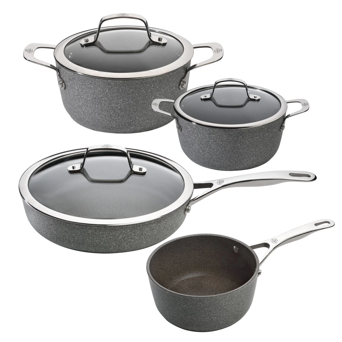 Ballarini Set Di Pentole, 4-PZ, Alluminio, Granitium Titanium Extrem 1 Ballarini Set Di Pentole, 4-PZ, Alluminio, Granitium Titanium Extrem