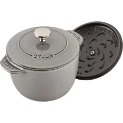 Staub Cocotte Per Riso 16 Cm, Rotondo, Grigio Grafite, Ghisa -Cucina Negozio 11721 618 5