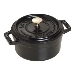 Staub Mini Cocotte Rotonda - 10 Cm, Nero