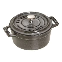 Staub Mini Cocotte Rotonda - 10 Cm, Grigio Grafite