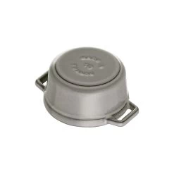 Staub Mini Cocotte Rotonda - 10 Cm, Grigio Grafite -Cucina Negozio 40500 106 0 4