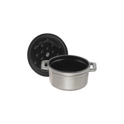 Staub Mini Cocotte Rotonda - 10 Cm, Grigio Grafite -Cucina Negozio 40500 106 0 5