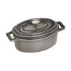Staub Mini Cocotte Ovale - 11 Cm, Grigio Grafite