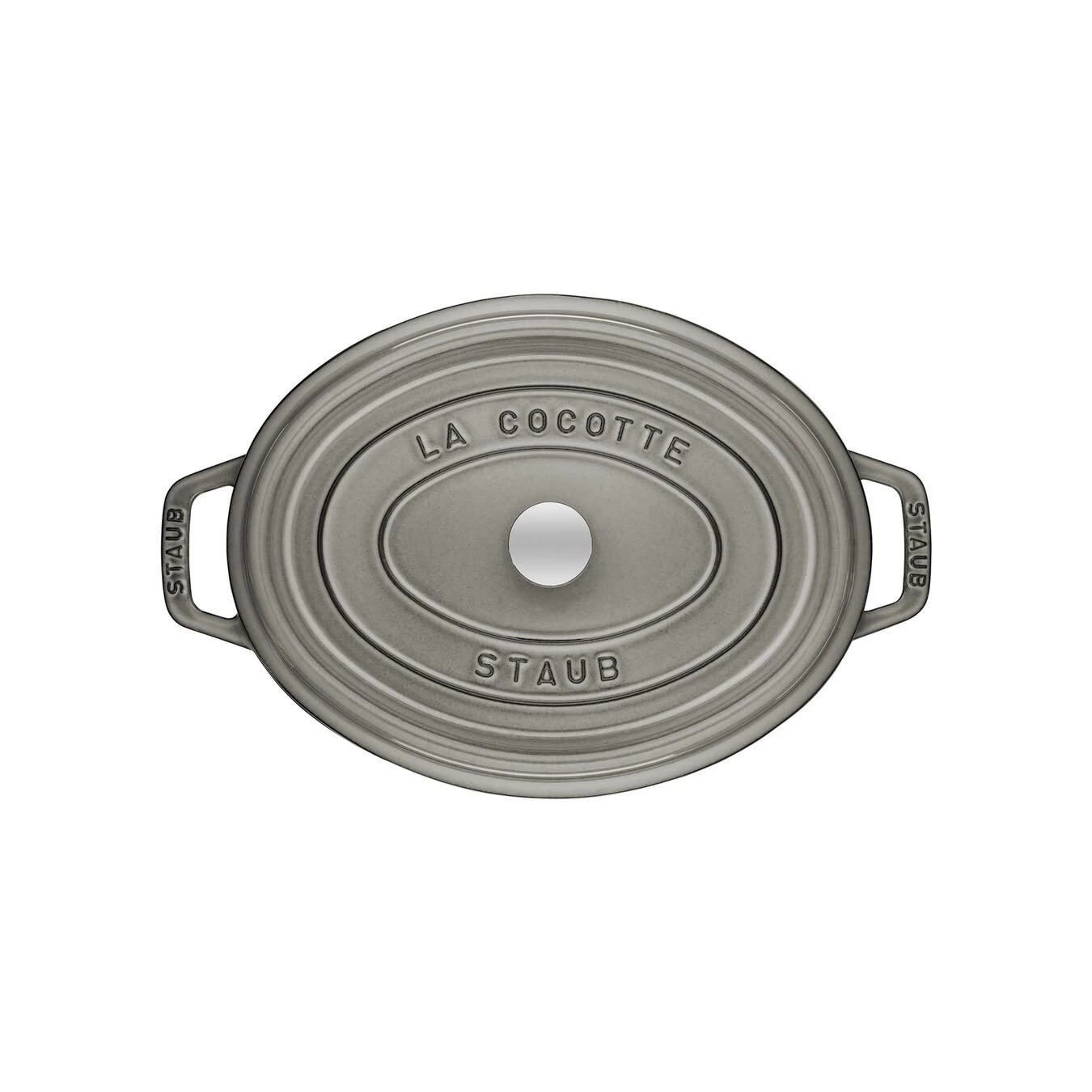 Staub Cocotte Ovale - 27 Cm, Colore Grigio Grafite 3 Staub Cocotte Ovale - 27 Cm, Colore Grigio Grafite - immagine 3