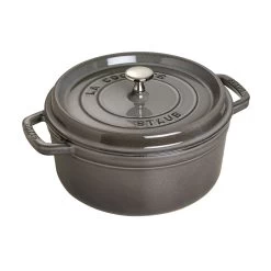 Staub Cocotte Rotonda - 18 Cm, Colore Grigio Grafite