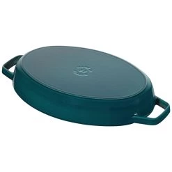 Staub Pirofila Con Coperchio Ovale - 33 Cm, La-Mer 8 Staub Pirofila Con Coperchio Ovale - 33 Cm, La-Mer -Cucina Negozio 40501 125 0 4