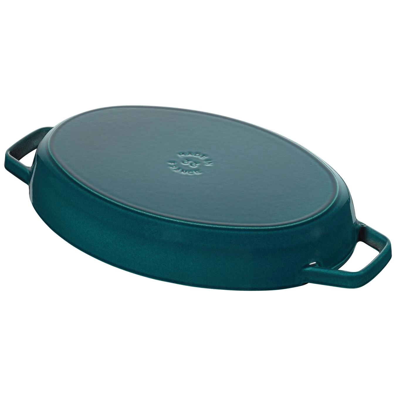 Staub Pirofila Con Coperchio Ovale - 33 Cm, La-Mer 3 Staub Pirofila Con Coperchio Ovale - 33 Cm, La-Mer - immagine 3