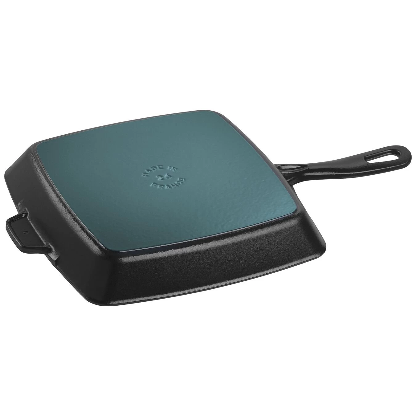 Staub Grill Con Manico Quadrata - 26 X 26 Cm, Nera 2 Staub Grill Con Manico Quadrata - 26 X 26 Cm, Nera - immagine 2
