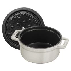 Staub Mini Cocotte Rotonda - 10 Cm, Tartufo Bianco -Cucina Negozio 40501408 5