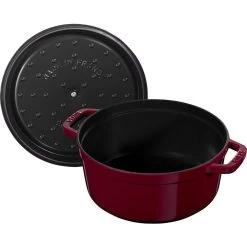 Staub Cocotte Rotonda - 24 Cm, Bordeaux -Cucina Negozio 40502294 5