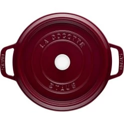 Staub Cocotte Vento Rotonda - 24 Cm, Bordeaux 8 Staub Cocotte Vento Rotonda - 24 Cm, Bordeaux -Cucina Negozio 40506566 3