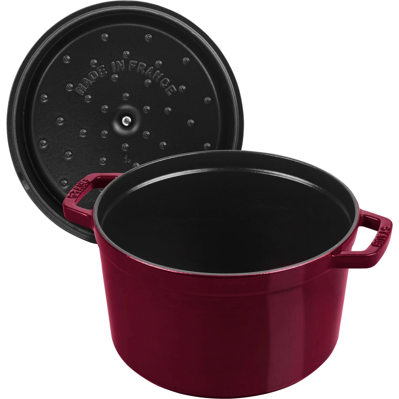 Staub Cocotte Vento Rotonda - 24 Cm, Bordeaux 5 Staub Cocotte Vento Rotonda - 24 Cm, Bordeaux - immagine 5