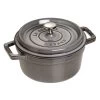 Staub Cocotte Rotonda - 20 Cm, Colore Grigio Grafite