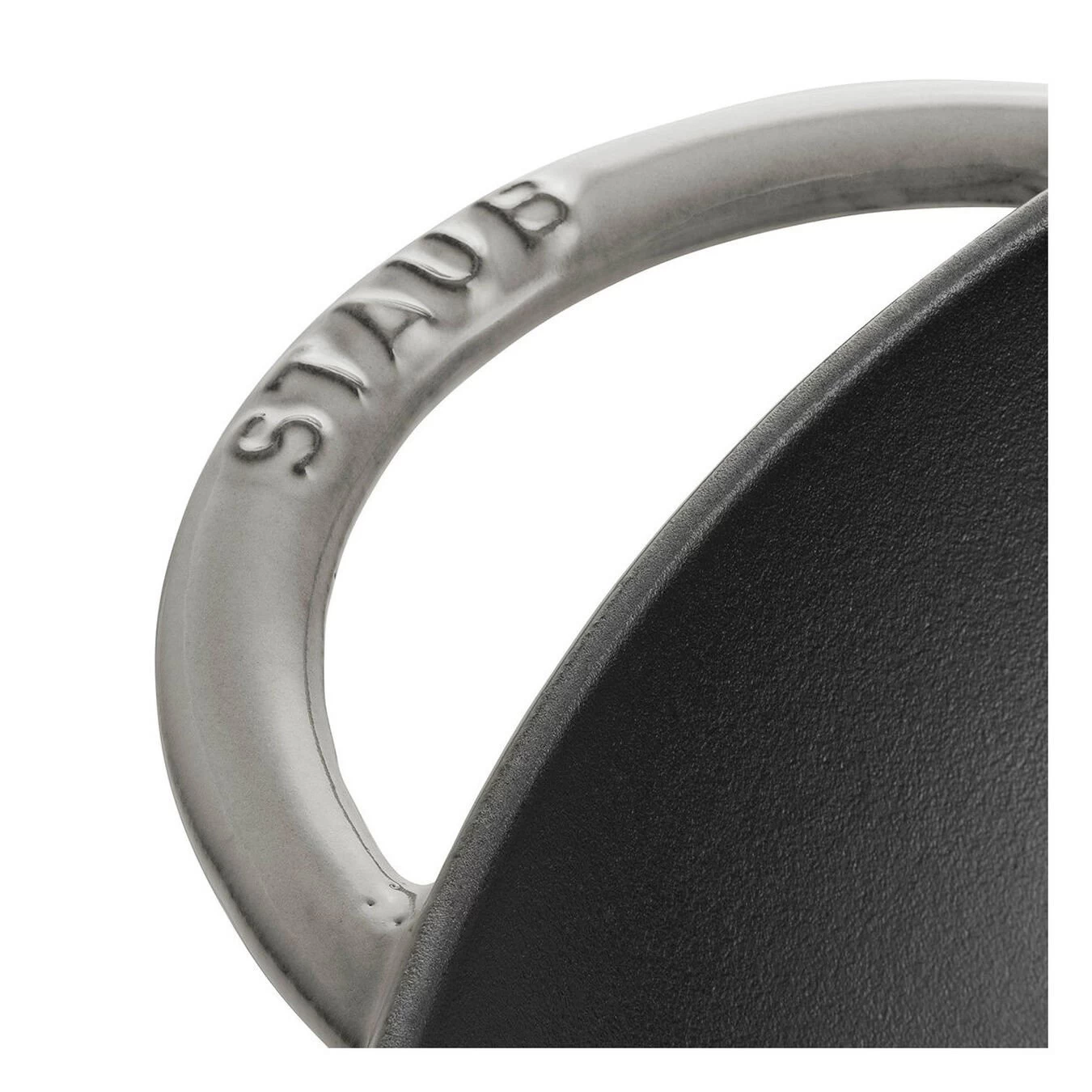 Staub Wok Con Coperchio In Vetro Rotondo - 37 Cm, Grigio Grafite 3 Staub Wok Con Coperchio In Vetro Rotondo - 37 Cm, Grigio Grafite - immagine 3