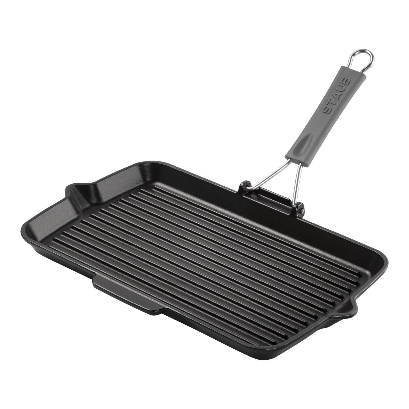 Staub Grill Con Becchi Rettangolare - 34 X 21 Cm, Nero 1 Staub Grill Con Becchi Rettangolare - 34 X 21 Cm, Nero