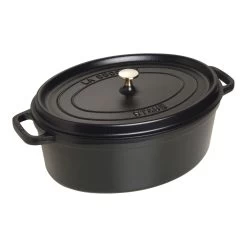 Staub Cocotte Ovale - 37 Cm, Nero