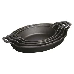 Staub Pirofila Ovale - 28 Cm, Nera -Cucina Negozio 40509 391 0 2 1