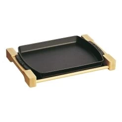 Staub Piatto Da Servizio Rettangolare - 33 Cm X 22 Cm, Nero
