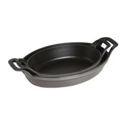 Staub Pirofila Ovale - 21 Cm, Colore Grigio Grafite 5 Staub Pirofila Ovale - 21 Cm, Colore Grigio Grafite -Cucina Negozio 40509 559 0 4