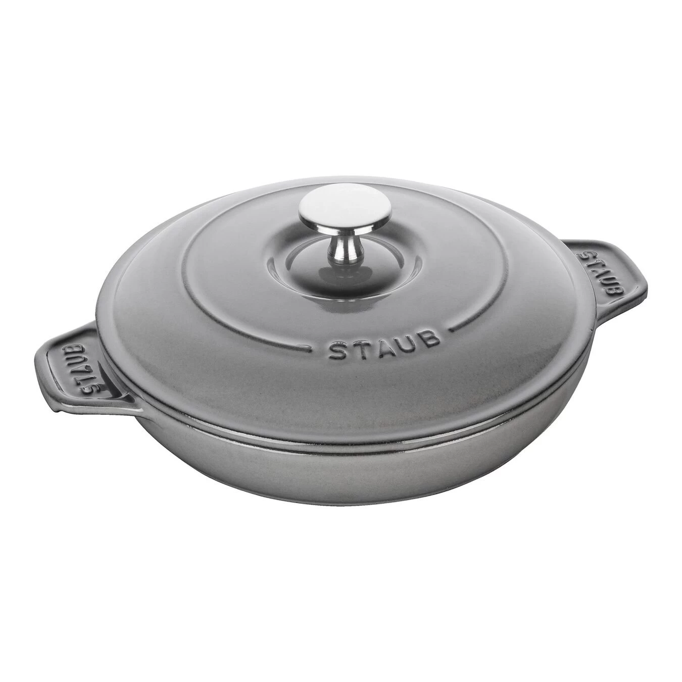 Staub Pirofila Con Coperchio Rotonda - 20 Cm, Grigio Grafite 1 Staub Pirofila Con Coperchio Rotonda - 20 Cm, Grigio Grafite