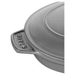 Staub Pirofila Con Coperchio Ovale - 23 Cm, Grigio Grafite -Cucina Negozio 40509 581 2