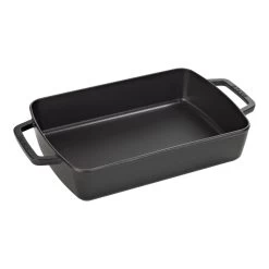 Staub Pirofila Rettangolare - 30 X 20 Cm, Nero