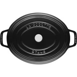 Staub Cocotte Ovale - 31 Cm, Nera Lucida 8 Staub Cocotte Ovale - 31 Cm, Nera Lucida -Cucina Negozio 40510 639 0 5