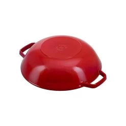 Staub Wok Con Coperchio In Vetro Rotondo - 30 Cm, Ciliegia -Cucina Negozio 40511 345 0 4