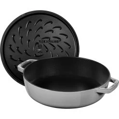 Staub Tegame Chistera Rotondo - 24 Cm, Grigio Grafite 8 Staub Tegame Chistera Rotondo - 24 Cm, Grigio Grafite -Cucina Negozio 40511 471 0 3