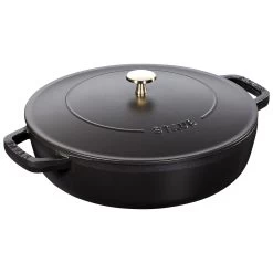Staub Tegame Chistera Rotondo - 28 Cm, Nero
