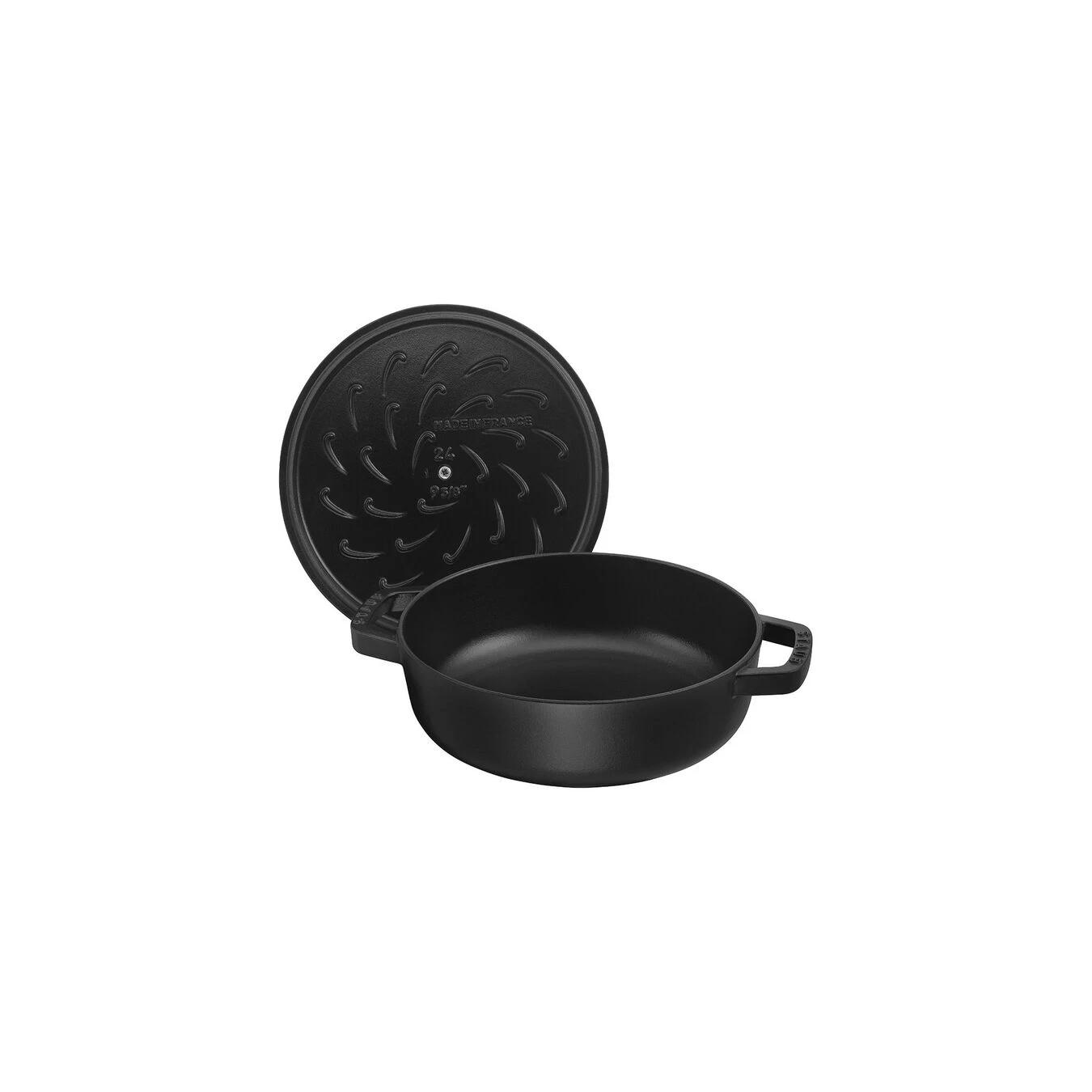 Staub Tegame Chistera Rotondo - 28 Cm, Nero 2 Staub Tegame Chistera Rotondo - 28 Cm, Nero - immagine 2