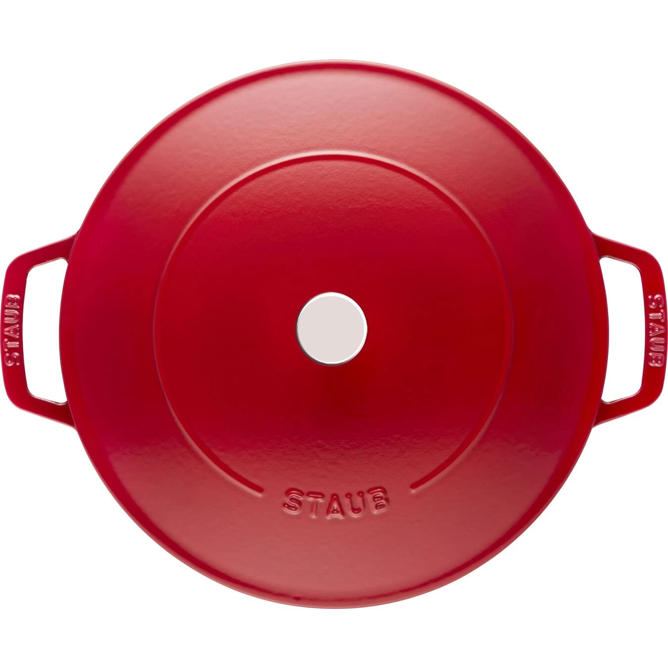 Staub Tegame Chistera Rotondo - 24 Cm, Ciliegia 3 Staub Tegame Chistera Rotondo - 24 Cm, Ciliegia - immagine 3