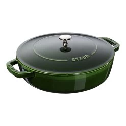 Staub Tegame Chistera Rotondo - 24 Cm, Basilico