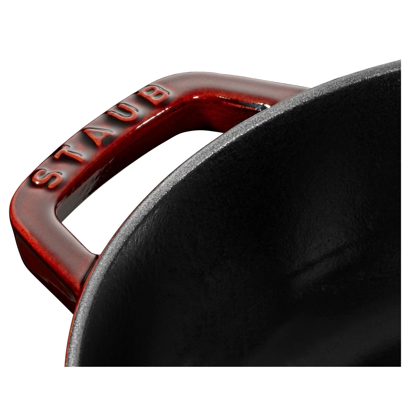 Staub Tegame Chistera Rotondo - 28 Cm, Granatina 3 Staub Tegame Chistera Rotondo - 28 Cm, Granatina - immagine 3