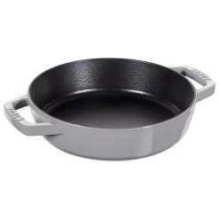 Staub Padella Con 2 Maniglie - 20 Cm, Ghisa, Black Matt