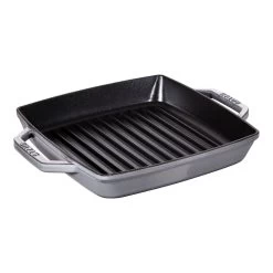Staub Grill Quadrata - 23 X 23 Cm, Colore Grigio Grafite