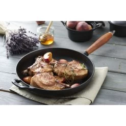 Staub Padella - 28 Cm, Ghisa, Black Matt -Cucina Negozio 424409570